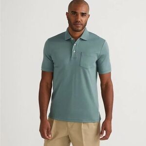 Lands' End Men's Green Polo Shirt